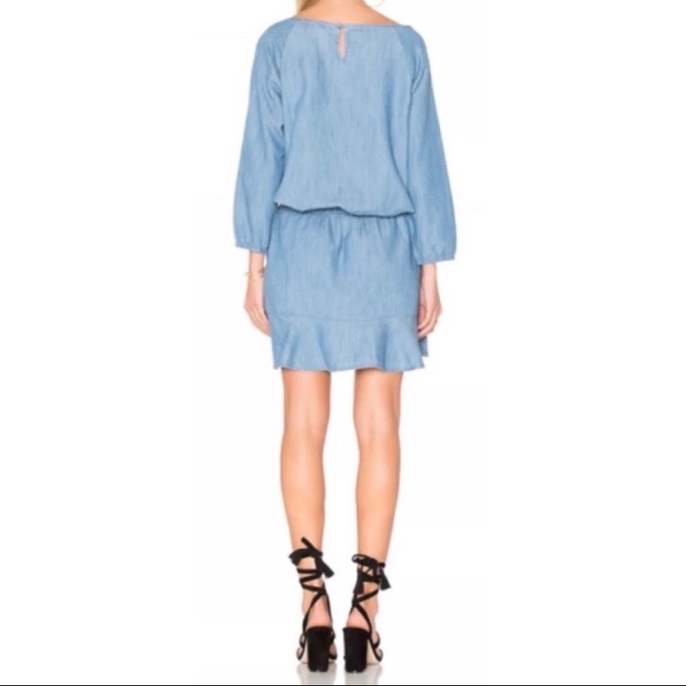 Soft Joie Chambray Denim Summer Dress - Picture 5 of 10